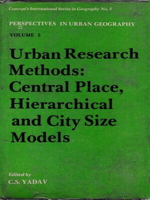 cover image of Urban Research Methods